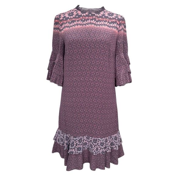 All Saints Rayen Anokhi Silk Dress in Size Small - Picture 4 of 12